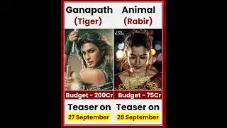Ganapath VS Animal movie comparison box office collection #viral #trending #shorts #animals