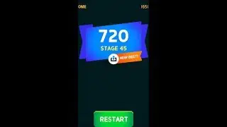 Новый рекорд. Knife Hit STAGE 45.