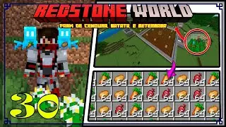 Nova FARM de cenoura, batata, e beterraba com Allays #redstoneworld #Ep30