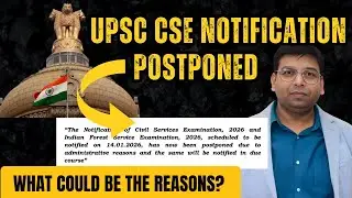 The REAL Reason UPSC Postponed IAS Exam 2026 Notification