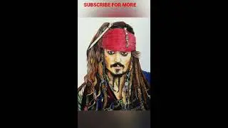 Jack Sparrow Drawing 🔥 #Short