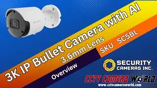 3K 5MP IP PoE Bullet Camera with AI by Security Cameras Inc&trade; sku SC5BL - Product Overview