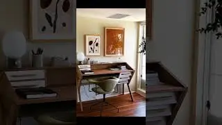 Which mid century mod home office did it best? #andthentherewasstyle #homedecor #midcenturymodern