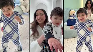فرح الهادي تدرب ادم على المشي بعدما قالو لها ليش ادم ما يمشي وعمره فوق سنه !!
