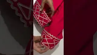 🔥🔥#Poncha design with gotapatti #lace design #mohri design #viralvideo #shortsvideo shor