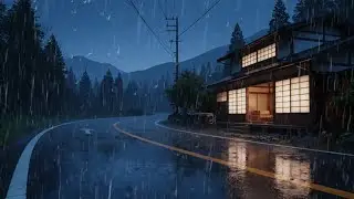Experience Deep Sleep Instantly with Heavy Rain and Thunderstorm Sounds at Night
