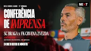 🔴 LIVE: Confer&ecirc;ncia de Imprensa |  SC Braga X FK Crvena Zvezda