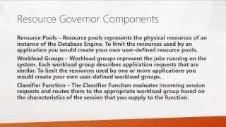 How to Manage SQL Server I/O with the Resource Governor