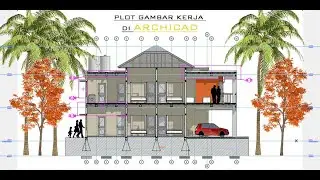 Plot Gambar Kerja Di Archicad