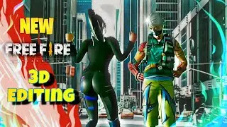 3d free fire animation in prisma 3d 😲 now 3d edit like pc in android 💯 good mafia s back😈