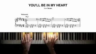Phil Collins - You'll Be in My Heart (from Tarzan) - Piano Cover + Sheet Music