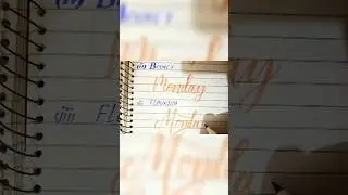 3 ways to letter 'Monday'|Learn Brush Lettering on my channel|Pentel Brush Pens #shorts #calligraphy