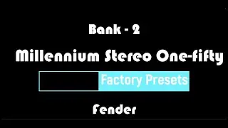 Johnson Millennium Stereo One-Fifty: Bank 2 