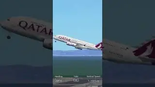 A380-800 take off (Infinity Flight) #shorts