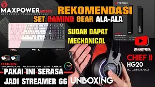 FANTECH MK853 MAXPOWER | HG20 CHIEF II | MP353 AGILE Unboxing & Review Gaming Gear Set Fantech