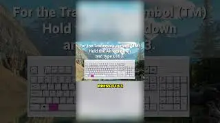 How To Type and Insert Trademark TM, Registered (R) and Copyright (C) Symbols On Windows #shorts