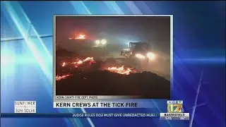 75 Kern County firefighters travel to Santa Clarita for Tick Fire