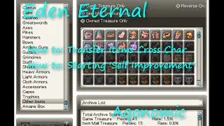 Transfer Items Across Characters? No problem! | Eden Eternal Guide | Aqonomic
