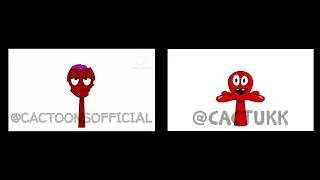 (TW: Loud) Sprunki OC: Fred (From Pocoyo) @cactoonsofficial (Can't Tag) Vs @cactukk Comparason