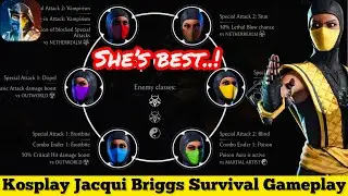 Kosplay Jacqui Briggs is best | Survivor Mode Gameplay MK Mobile