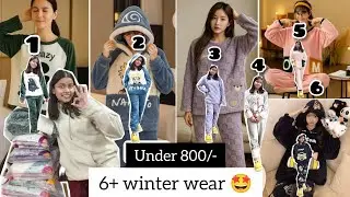 Meesho Cutest Winter Nightsuit Haul 🎀 | So Pinteresty So Pretty & Affordable 🤩 | Winter Haul 🌷