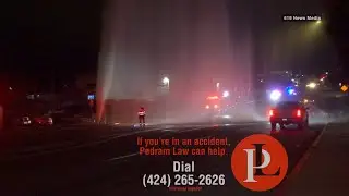 Hit-and-Run Driver Strikes Fire Hydrant,