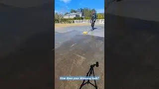 Concrete high pressure cleaning is so satisfying. #pressurewashing #pressurecleaning #mnchydroclean