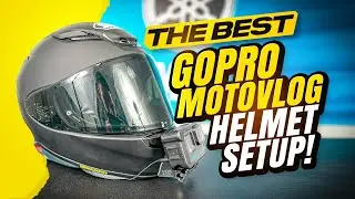 BEST MOTORCYCLE MOTOVLOG Setup! GoPro Chin Mount with Microphone!