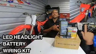CRF450R NEW LED HEADLIGHT, BATTERY, WIRING KIT🔥🔥 | Christian Arroyo