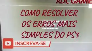 Erro Play 3  80010017 Play 3 HEN