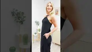 O-Ring Halter Neck Dress Women's Fashion