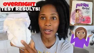 We Tried Pull Ups New Leaf Training Pants OVERNIGHT| Did these Disposable Pants LEAK overnight?