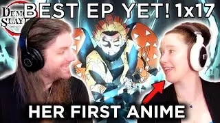 Is ZENITSU the Main Character?? | Her FIRST Anime | Demon Slayer Season 1 Episode 17