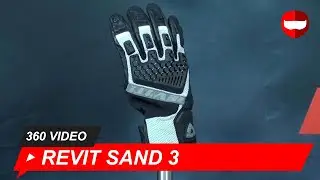 Revit Sand 3 черный Серебряный Перчатки - ChampionHelmets.com