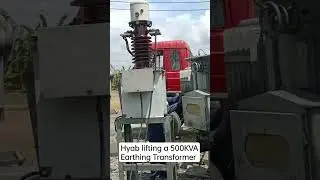 #Hyab lifting a 500KVA Earthing Transformer #kva #earthingtransformer #Crane #electricity #voltage