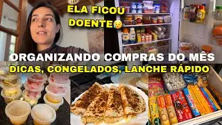ORGANIZANDO A COMPRAS DO MÊS, CONGELANDO PARA FACILITAR A ROTINA, COMPRINHAS, LANCHE RÁPIDO PRÁTICO 
