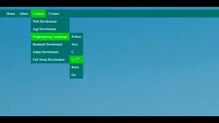 How to Create a Dropdown Navigation Bar in HTML & CSS | Step-by-Step Tutorial