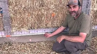 SB Minute - How to do a Plaster Stop in Straw Bale House Construction