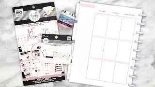 Plan With Me - GLAM GIRL stickers & washi! | CLASSIC Happy Planner 2020 | Memory Keeping