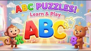 Learn ABCs with Puzzles 🐵🐭 | Alphabet Fun with Milo & Max | Kids Learning #learning #kidslearning