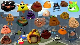 DESTROY ALL NEW 3D POU BOU'S REVENGE & ITALIAN BRAINROT FAMILY in BIG CITY Garry's Mod