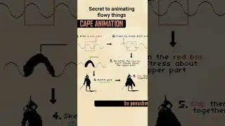 secret to animating capes and flowy things #tutorials #animation #pixelart #tips #art #tiktokvideo