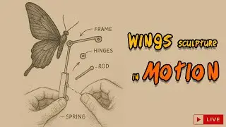 Building a Mechanical Butterfly Wing: LIVE Kinetic Sculpture🪽
