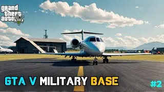 GTA 5 Impossible private Jet plane Landing INSIDE military Base? 😱#gta #gta5