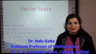 Vector Space: Linear & Direct Sum in Hindi under E-Learning Program