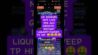 NFP LIVE Gold Trade 🚀 New York Session Liquidity Sweep #xauusd  #forextrading #tradingstrategy