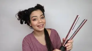 HONEST REVIEW:  How the Kipozi V7 Straightener on curly hair