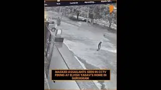 CCTV Shows Gunmen Firing Outside Elvish Yadav&rsquo;s Home | Police Investigation Underway | News9