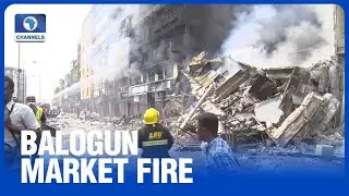 Panic, Despair As Fire Wrecks Buildings In Lagos Market