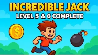 Incredible jack level 5 & 6 level complete|| target 🎯|| funny game|| #incrediblejack 